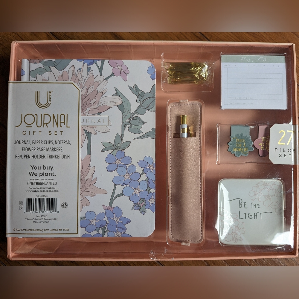 Ustyle journal gift set